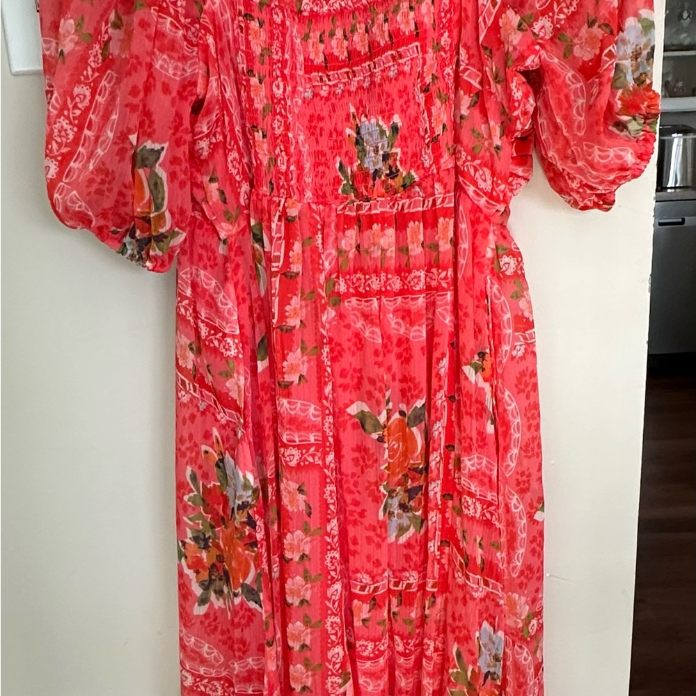 LC Lauren Conrad Vibrant Floral Long Sleeve Dress